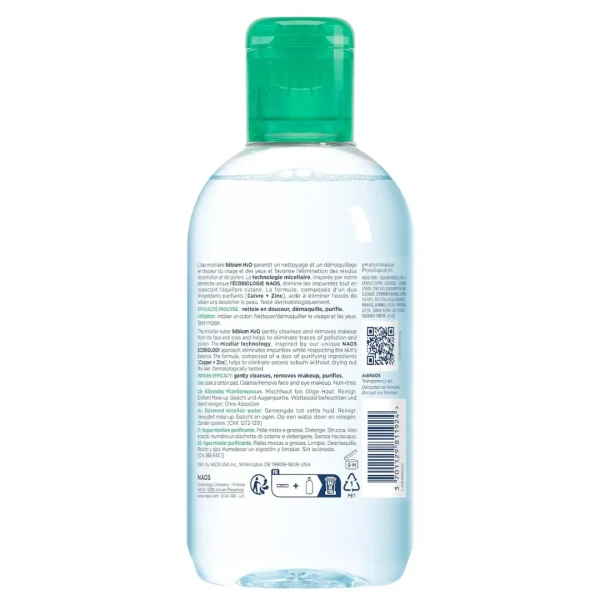 میسلار واتر پوست چرب و مختلط بایودرما 250 میل SEBIUM H2O