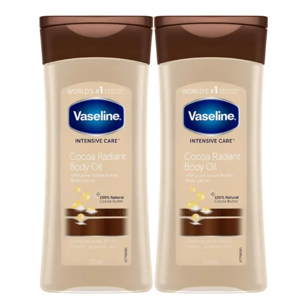 ژل روغن بدن وازلین مدل Cocoa Radiant حجم 200 میل