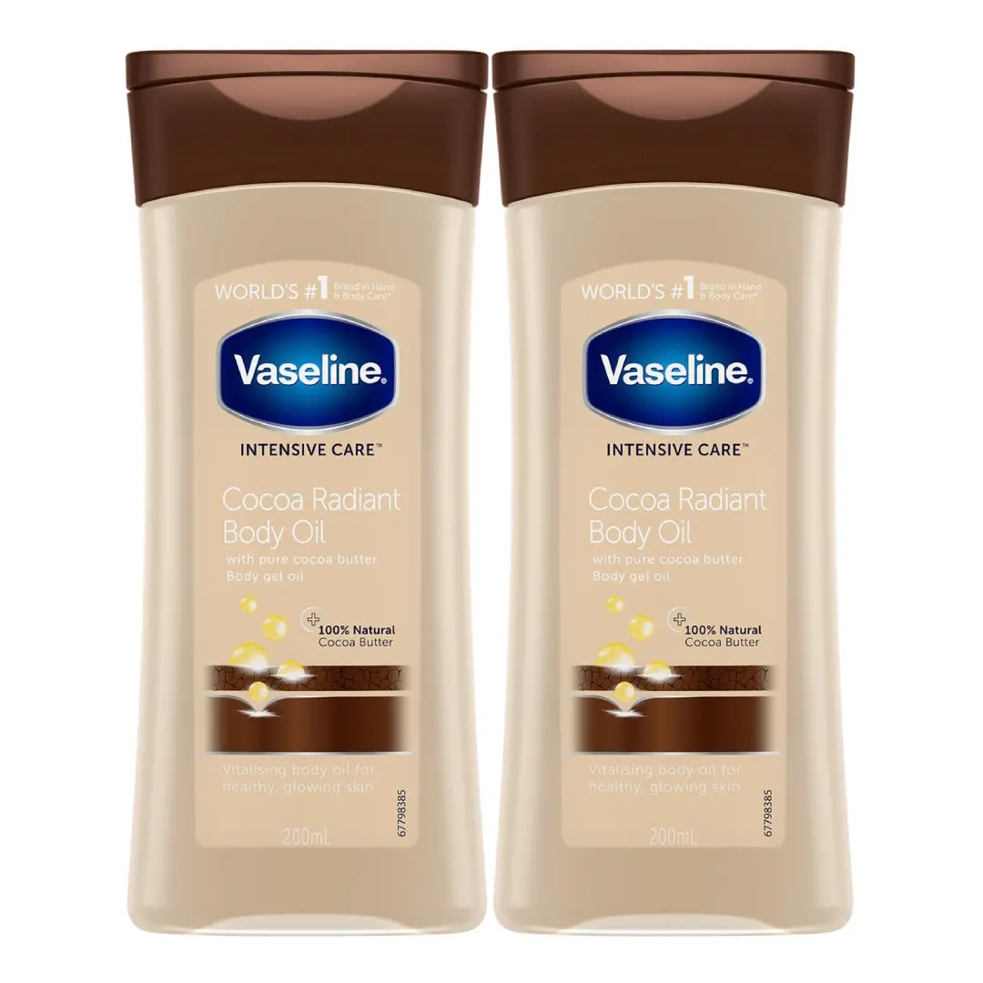 ژل روغن بدن وازلین مدل Cocoa Radiant حجم 200 میل