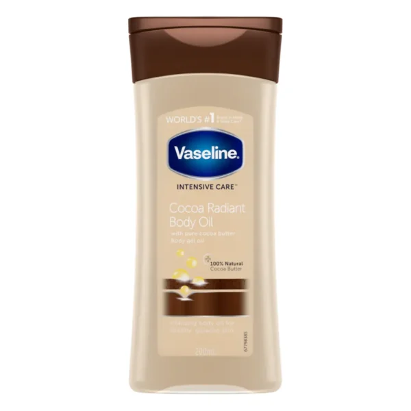 ژل روغن بدن وازلین مدل Cocoa Radiant حجم 200 میل