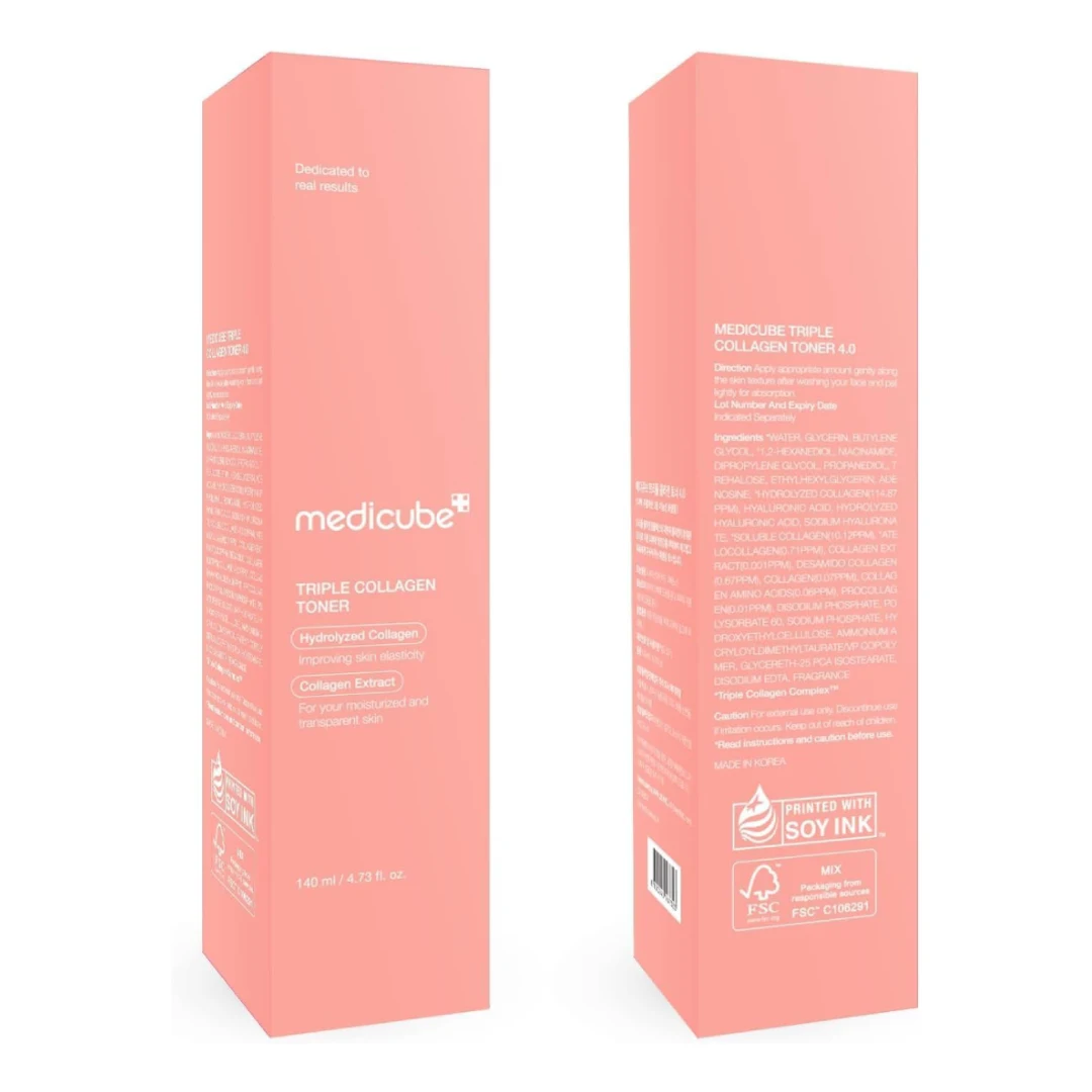 تونر تريپل كلاژن مدی كيوب Medicube TRIPLE COLLAGEN Toner حجم 140 ميل