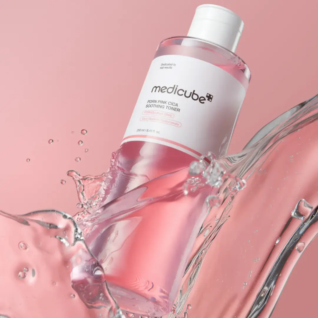 تونر صورتی Pdrn سیکا مدی كيوب Medicube Pink Cica حجم 250 ميل