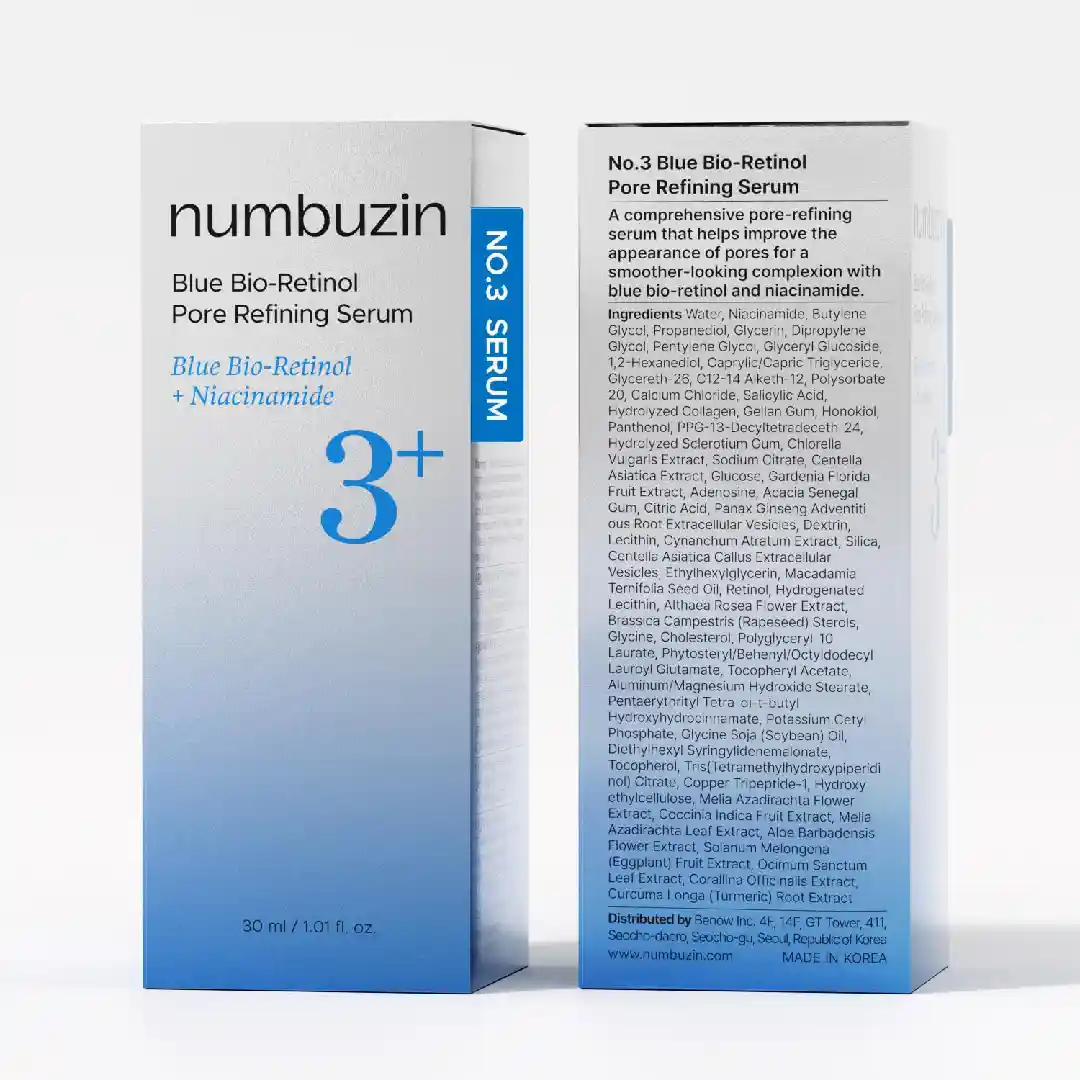 سرم رتينول آبی شماره 3 نامبوزين Numbuzin No.3 Blue Bio-Retinol حجم 30 میل