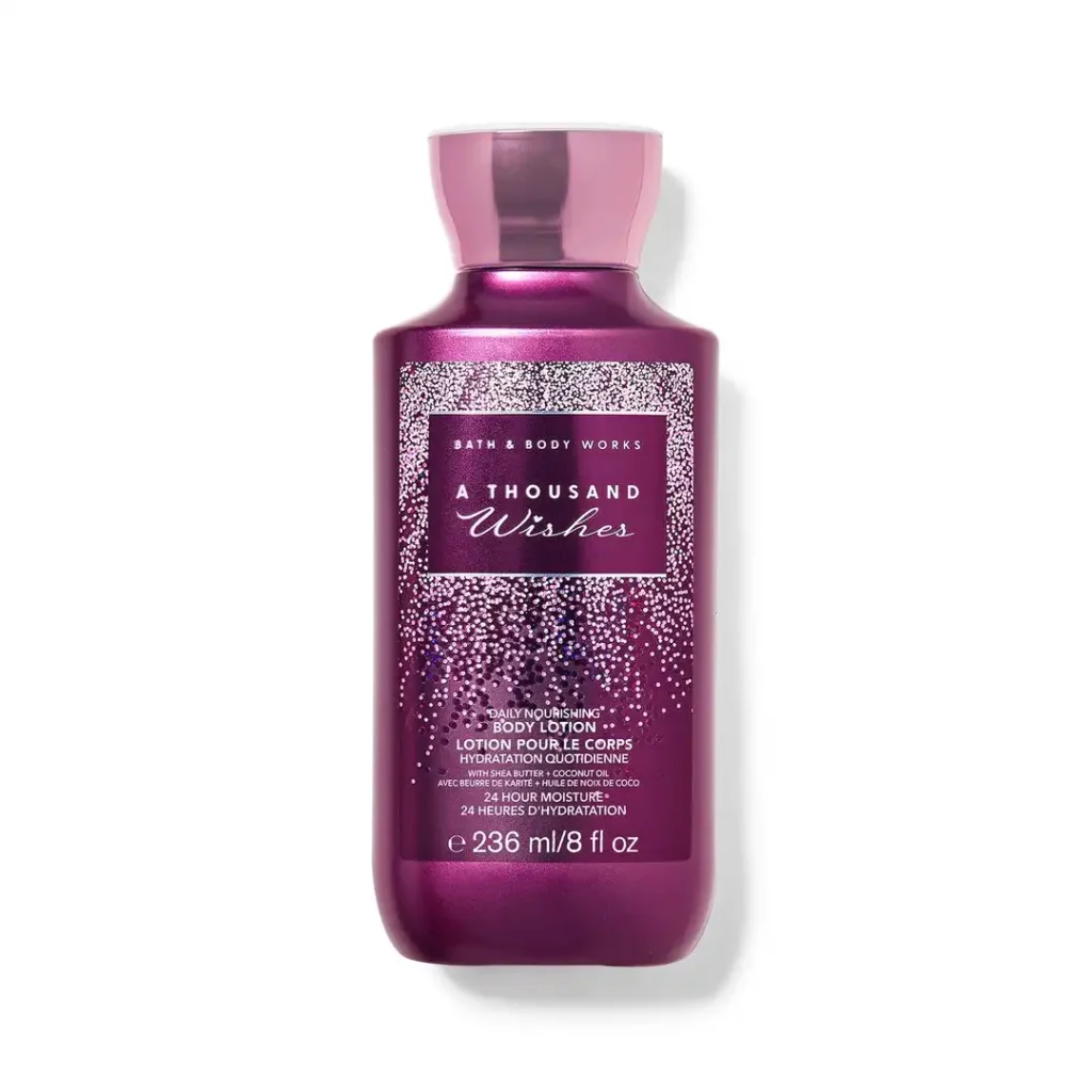 لوسیون بدن A thousand wishes بنفش بث اند بادی ورکس Bath & Body Works Body Lotions حجم 236 میل
