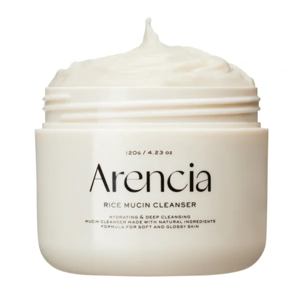 پاک کننده عمیق موچی برنج و موسین حلزون آرنسیا Arencia Rice Mucin Cleanser حجم 120 گرم