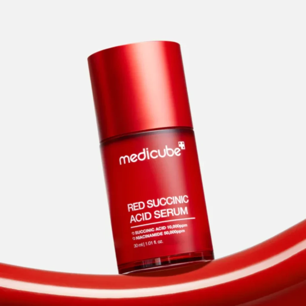 سرم ضدجوش سوکسینیک اسید قرمز مدی کیوب Medicube Red Succinic Serum حجم 30 میل