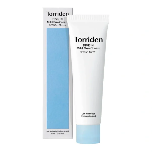 ضدآفتاب فیزیکی مرطوب کننده دایو این توریدن Torriden Dive In Mild Sun Cream حجم 60 میل