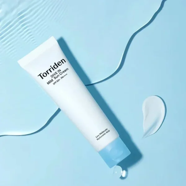 ضدآفتاب فیزیکی مرطوب کننده دایو این توریدن Torriden Dive In Mild Sun Cream حجم 60 میل