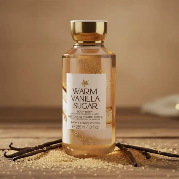 شامپو بدن Warm Vanilla Sugar بث اند بادی ورکس Bath & Body Works Body Wash حجم 295 میل